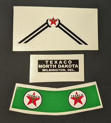 #ad Wen Mac North Dakota Texaco Tanker New Replacement Parts: STICKER SET $10.00