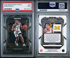 2023 Panini Prizm Draft Picks Kobe Bufkin #22 Silver Prizm PSA MINT 9 GRIZZLIES 