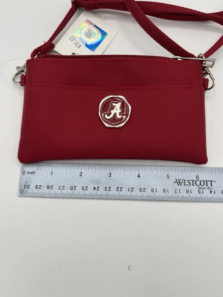 Cartera sin asas Alabama Crimson Tide bandolera compatible con estadio 6,5 pulgadas x 3,5 pulgadas Foto 2 de 4