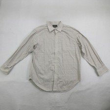 Lauren Ralph Lauren Men's Dress Shirt Size 17 34/35 Plaid Check Non Iron Cotton