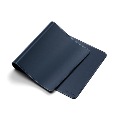Satechi Vegan-Leather Premium Desk Mat Blue