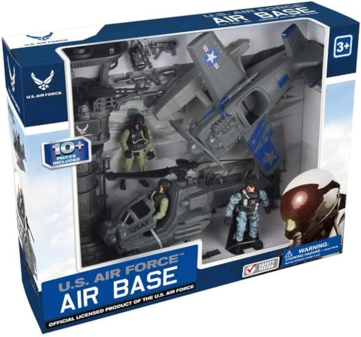 Air Force Base Toy 10 PC Planes People Tower Officially Lice