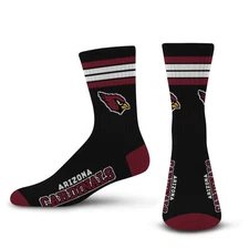 Arizona Cardinals NFL Men's 4-Stripe Deuce Socks Large