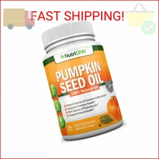 Pumpkin Seed Oil - 1000MG - 180 Softgels - Cold-Pressed Natural Pumpkin Seed Oil