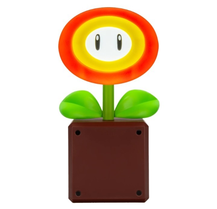 Paladone Super Mario Fire Flower Desk Lamp 9.8"