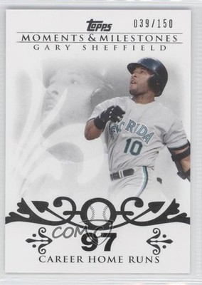 2008 Topps Moments & Milestones 39/150 Gary Sheffield #52 1x1