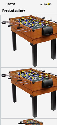 Multifunktions-Spieletisch 9-in-1 Kicker Hohlstangen Laminat mit Abdeckplatte
