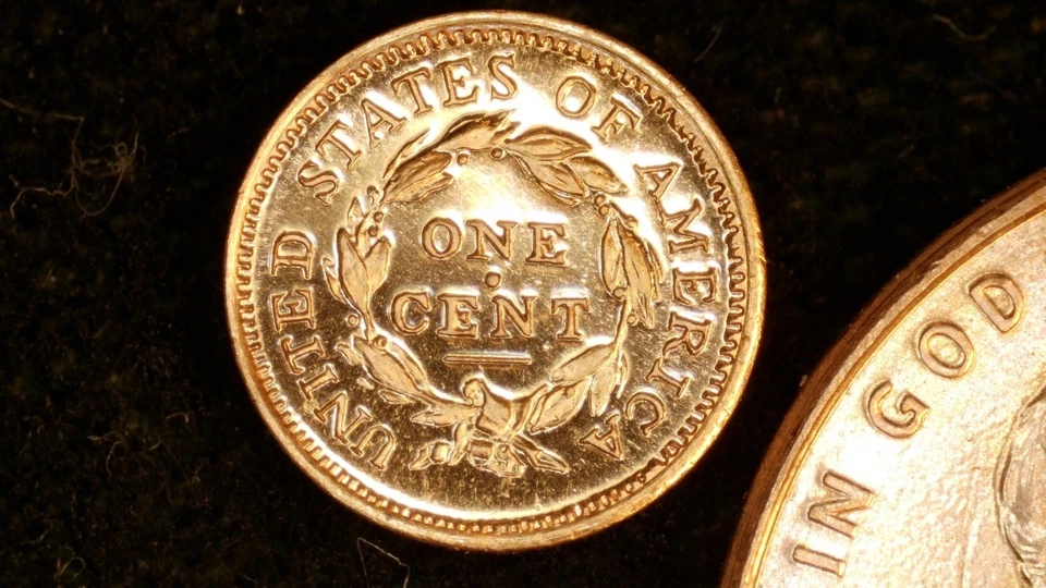 MINIATURE COIN 1808 CLASSIC HEAD ONE CENT PROOF LIKE COPPER - Image 2 of 2