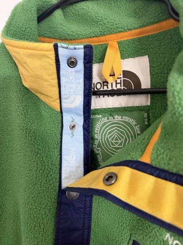 North Face x Brain Dead 89 Placket Pullover Fleece Green Size Large image 5