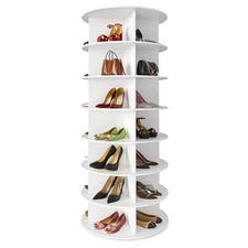 SpaceAid 7 Tier Rotating Shoe Rack Tower