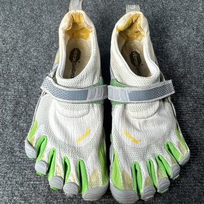 Vibram FiveFingers Spyridon LS Trail Climb Shoe Green White Women s Size 8 EU 38