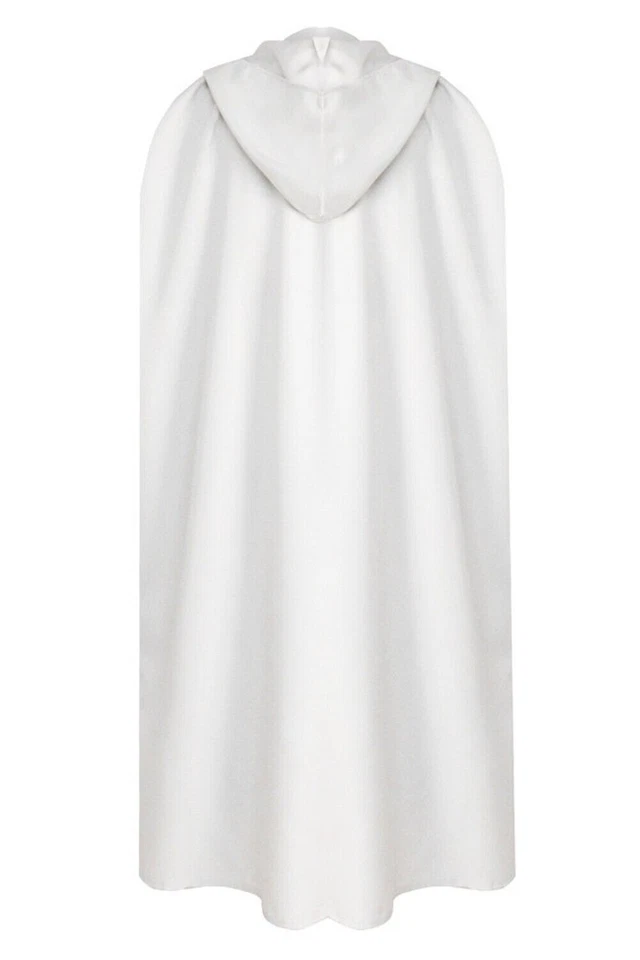 Túnica de mago con capucha disfraz disfraz capa forro de fiesta de Halloween + cinturón + capa bata Foto 4 de 4