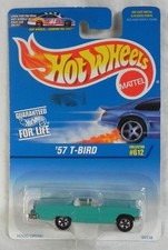 Hot Wheels 57 T-bird Turquoise Convertible 1997 Collector 612 Momc Hot Wheels 57 T-bird Turquoise Convertible 1997 Collector 612 Momc