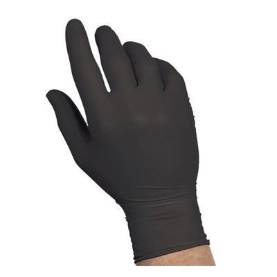 FDA Compliant Sysco Black Nitrile Gloves   S/M/L/XL   100/Box   1000/Case