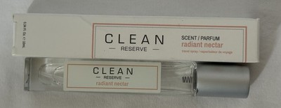 Clean Reserve Radiant Nectar Spray 0.34 oz 10mL Used w/ Box See Desc And Pics