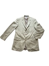 Brooks Brothers Jacket Mens 42 Tan Beige Plaid Blazer Sport Coat Union USA Made