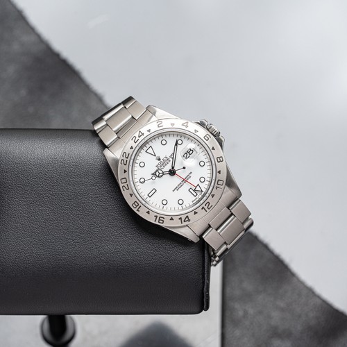 1997 Rolex Explorer II White 16570 40mm Polar