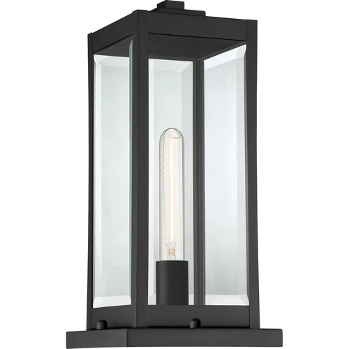 Westover 1-Light Outdoor Lantern in Earth Black - Picture 4 of 6