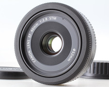 Tested MINT w/Hood Canon EF 40mm f/2.8 STM Macro Pancake Lens JAPAN