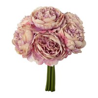 Kunstblume Rosenbouquet, 2Er Set, Farbe Lila, HöHe Ca. 23 Cm