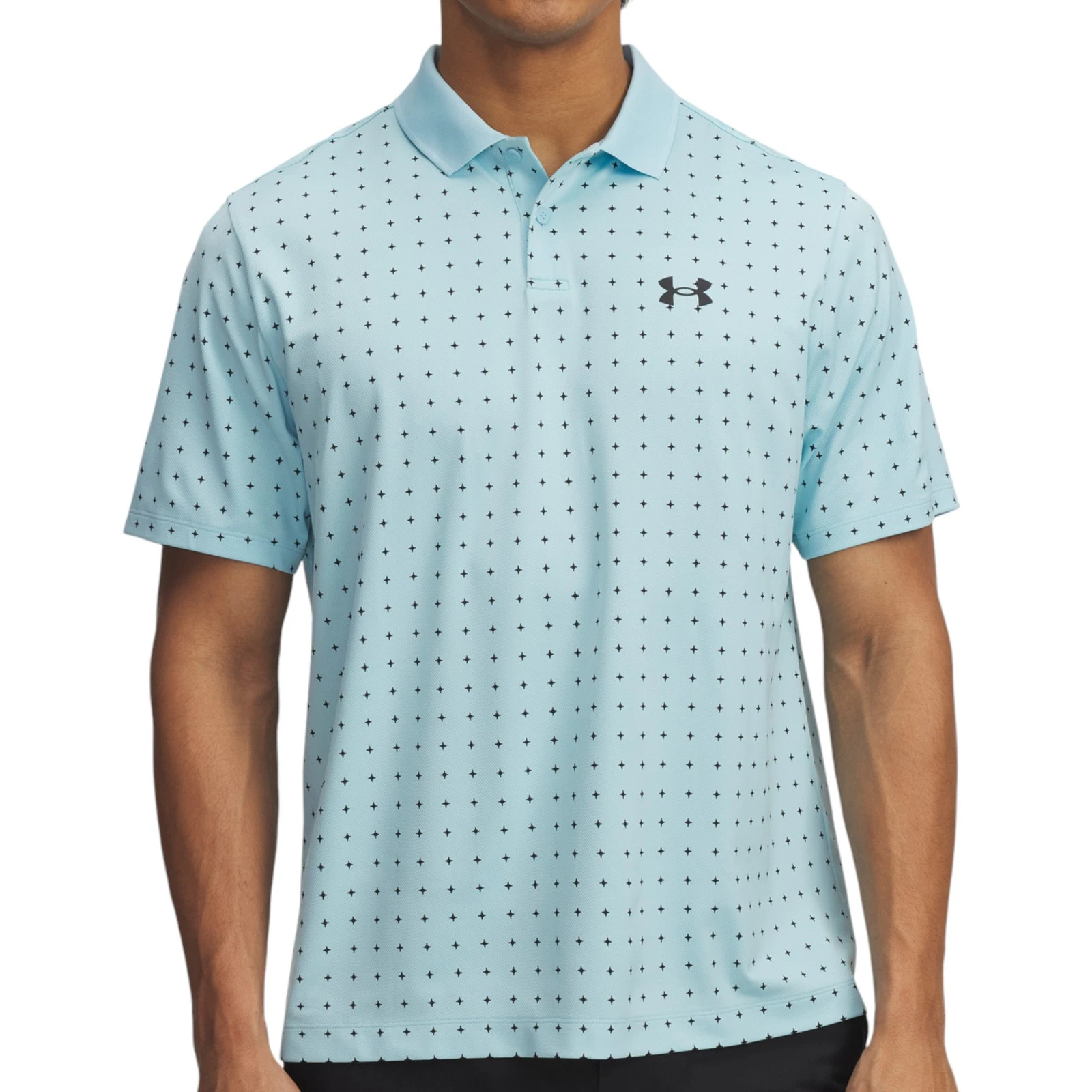 Under Armour Mens UA Matchplay Printed Golf Polo Shirt
