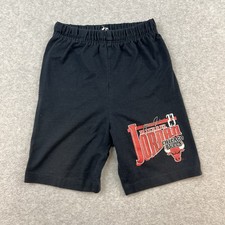 Vintage Michael Jordan Chicago Bulls Black Red Sweat Shorts Nutmeg Adult Small