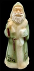 2001 Fenton Glass Old World Santa Claus Holding List Signed Charles Caplinger 8"