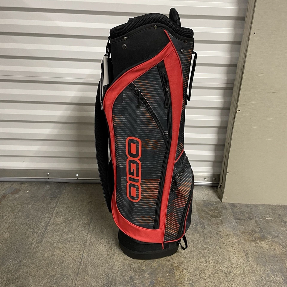 Сумка для гольфа OGIO Tyro 6 направлений 6 карманов дождевик регулируемый ремень жужжащая пила/огонь - Изображение 2 из 4