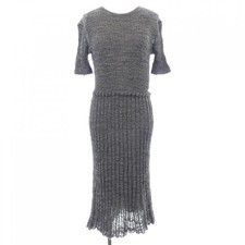 Chanel Dress Grey Size 38 Chest 15.4 in Length 40.2 in 16A P54426K07088