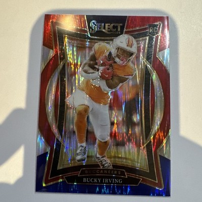 2024 Panini Select Red Blue Prizm Shock #4 Bucky Irving Tampa Bay Buccaneers RC