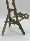 Vintage Baroque Brass Table Top Easel 6” Chain Intact — photo 6