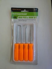 Pittsburgh 4 Piece Mini Pick and Hook Set