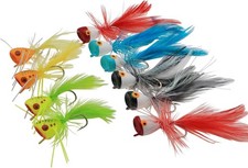 Fly Fishing Poppers,Topwater Popper Flies Bugs Lure, Dry Flies Kit for Bluegi...