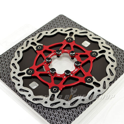 The World's Lightest Floating Rotor~ASHIMA Flo-Tor ARF-1 Disc Rotor,160mm,Red - Picture 1 of 3