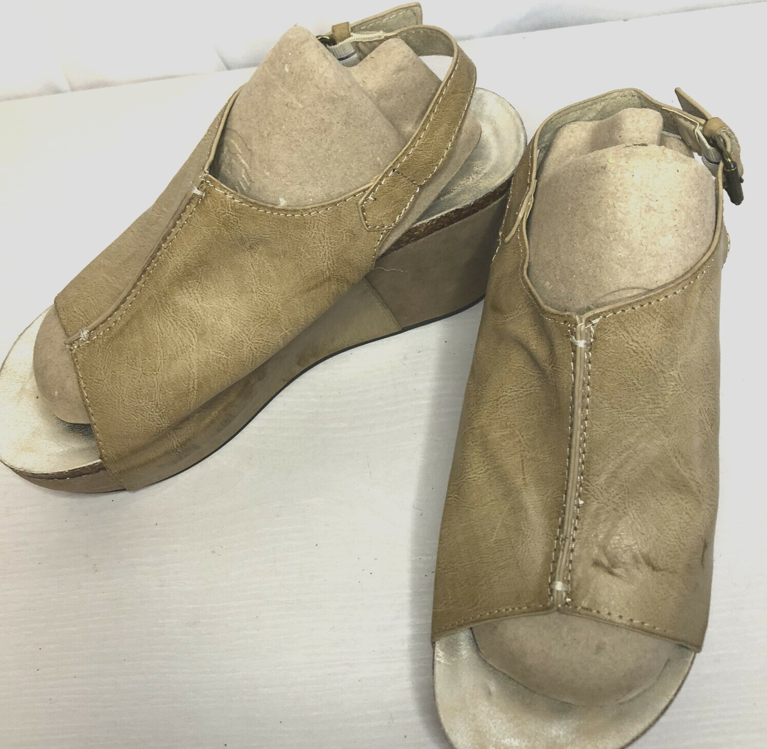 pierre dumas hester 14 women's platform wedge open toe sandals