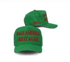 Trump Make America Great Again Christmas Hat 2024 MAGA Cali Fame - Brand New!
