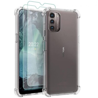 Clear Shockproof TPU Case+Screen Protector For Nokia XR21 C300 C210 G400 G42 5G