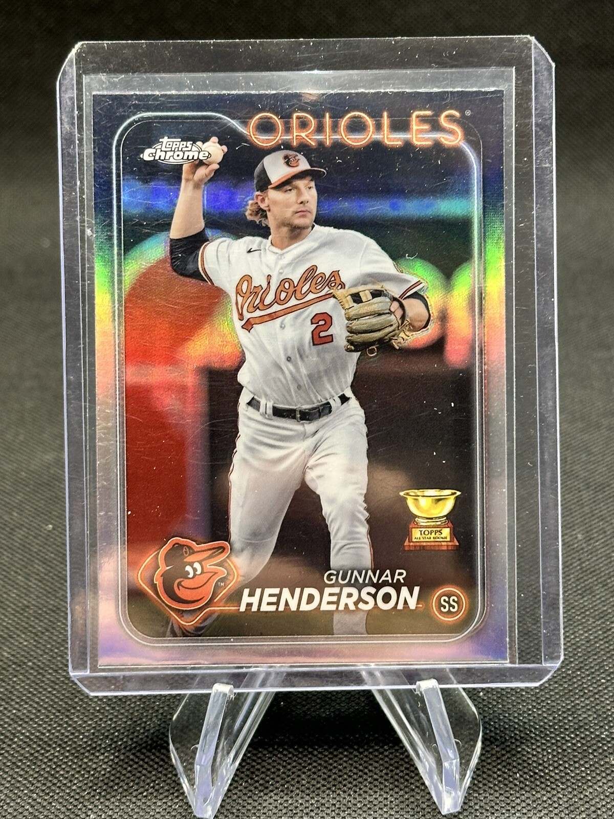 Gunnar Henderson 2024 Topps Chrome #36 Refractor Orioles MVP Candidate