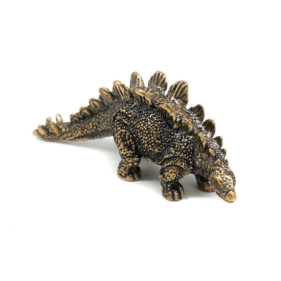 1PCS Vintage Dinosaur Ornament Brass Animal Statue Tea Tray Pets Desk