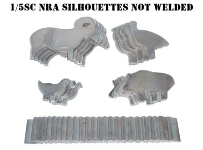 MAGNUM TARGET 1/5sc. NRA/IHMSA Metallic Silhouette Targets - 20pc Small Bore Rifle Knock-overs