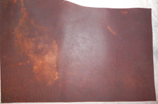 10"x16" DARK BROWN OIL TANNED UTILITY LEATHER COWHIDE avg 1.4mm thick 38