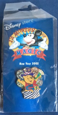 Disney Store 12 Months of Magic Winnie the Pooh New Year 2002 Pin New NIP