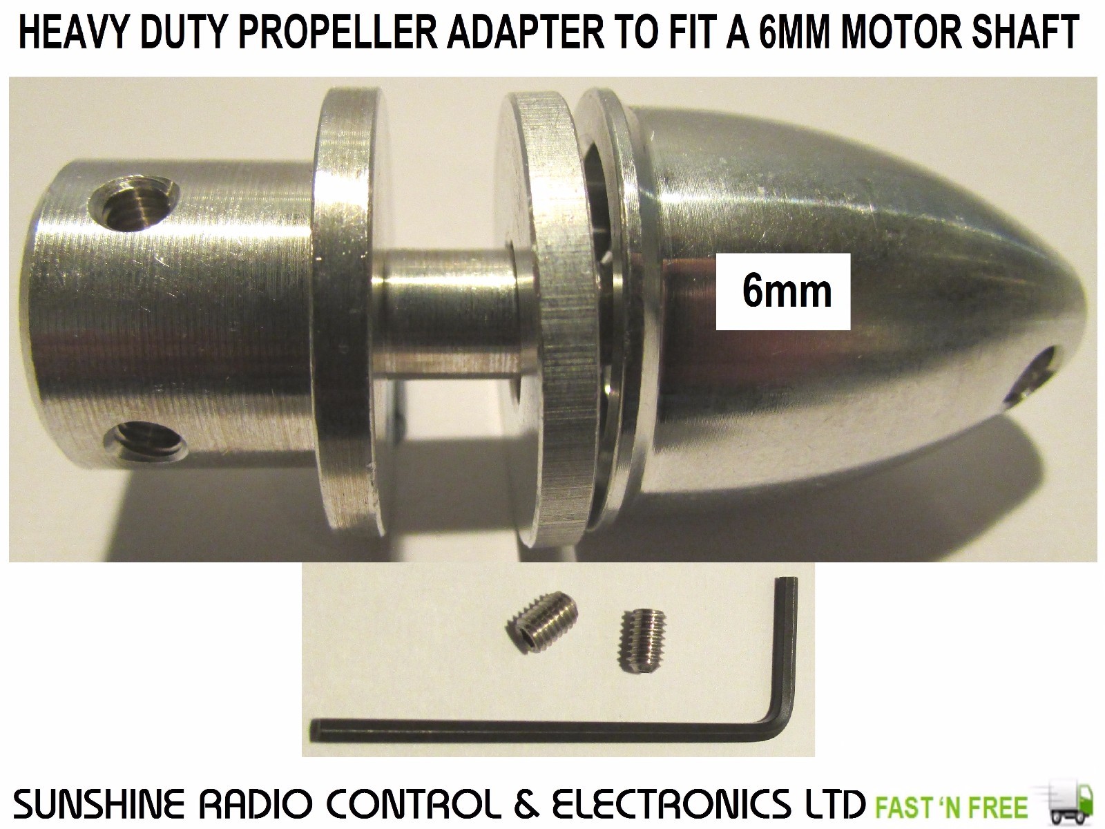 Propeller Prop Adapter For 5mm Or 6mm Shafts EMP High Quality Machined