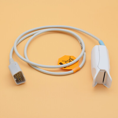 SpO2 Sensor Cable Adult Clip for Nihon Kohden TL-201T BSM/ZS Reusable 1m 9pin