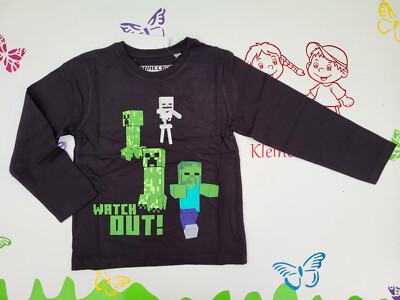 Langarmshirt Minecraft Größe 116 128 134 140 152