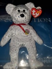 TY Beanie Baby - DECADE the Bear (White Version) (8.5 inch) - MWMTs Stuffed toy