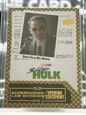 Charlie Cox Daredevil SDL7 Superhuman Law 2023 Upper Deck She-Hulk  Matt Murdock