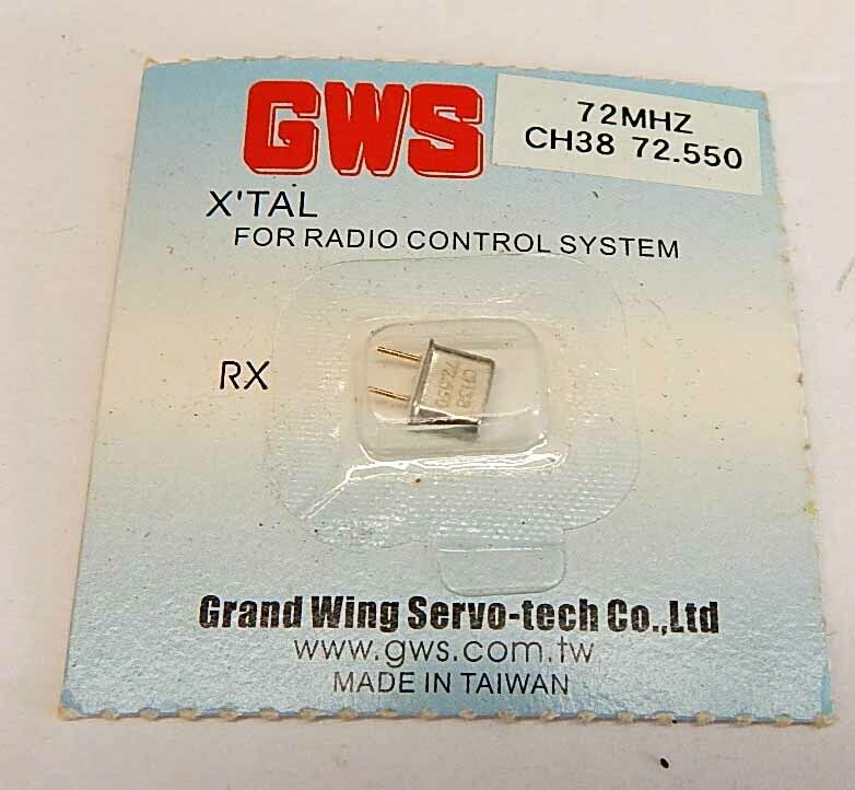 GWS 72.550Mhz Micro Receiver Crystal (Channel 38) | GWX/R72550