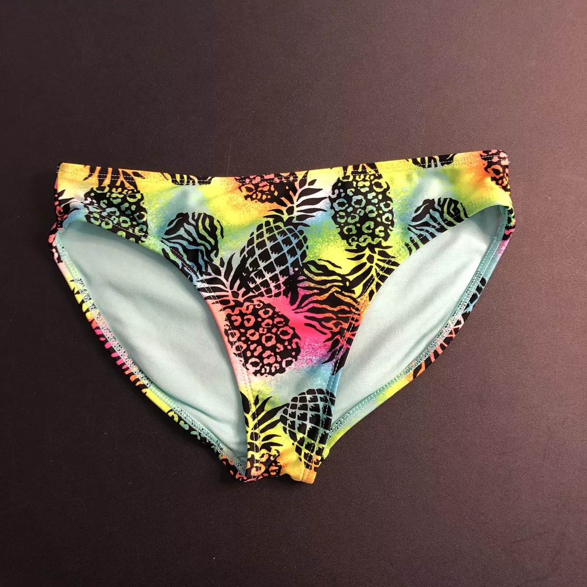 Wonder Nation Colorful Pineapple Bikini Bottoms US Girls Size 10/12; Tween;  Teen