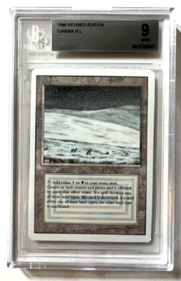 Tundra Dual Land from Magic the Gathering Revised Edition, BGS 9 